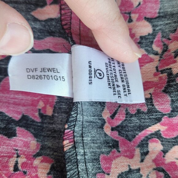 Diane von Furstenberg Jewel Wool Silk Wrap Minidress Size 0 - Picture 10 of 14